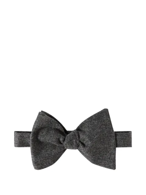 Brunello Cucinelli cashmere and silk lightweight flannel bow tie