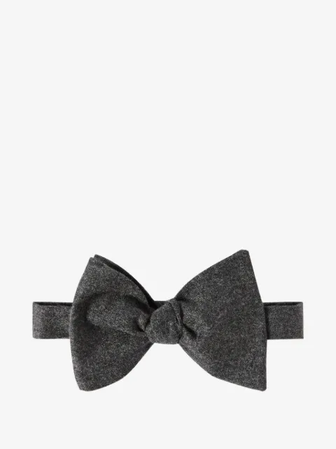 Brunello Cucinelli cashmere and silk lightweight flannel bow tie