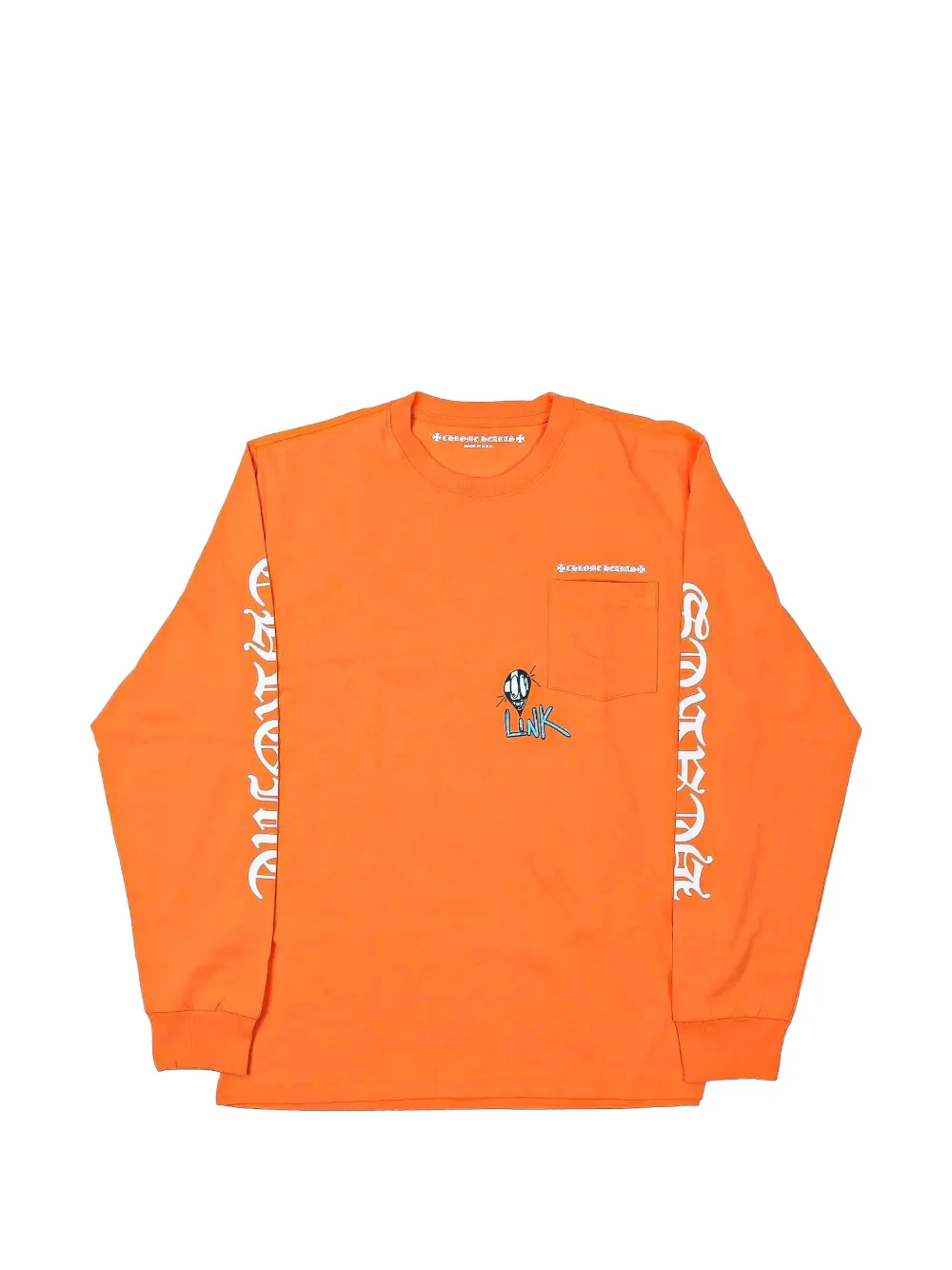 Chrome Hearts printed long-sleeve T-shirt - Arancione