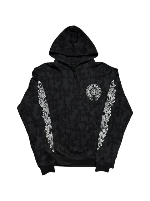 Chrome Hearts kangaroo-pocket hoodie