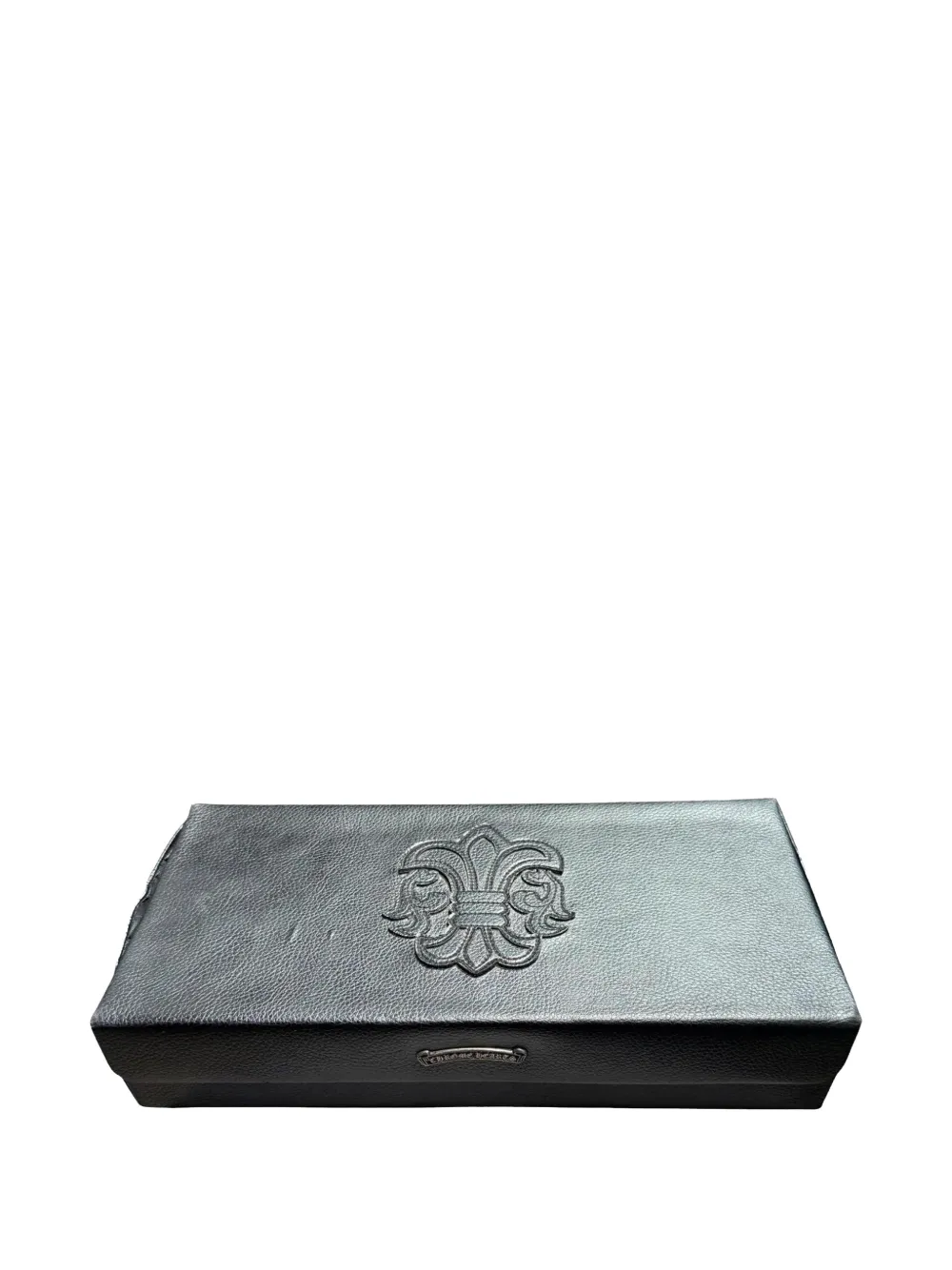 Chrome Hearts leather sunglasses case - Nero