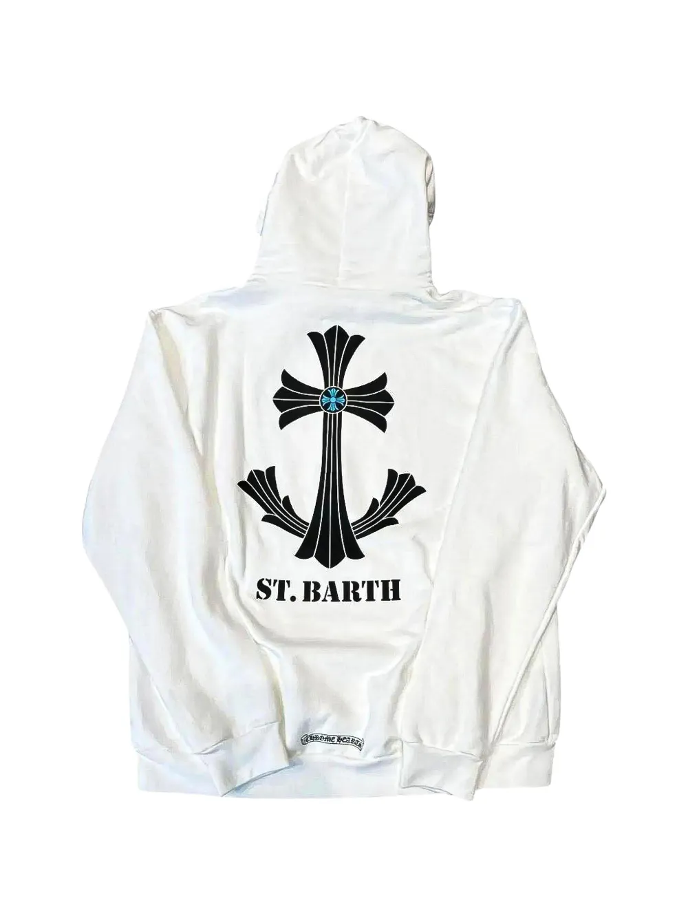 Chrome Hearts St. Barth graphic-print hoodie - Bianco