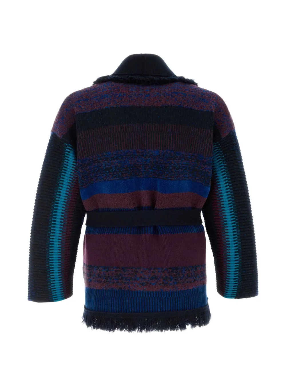 Giorgio Armani x Alanui gestreept vest met franje Blauw