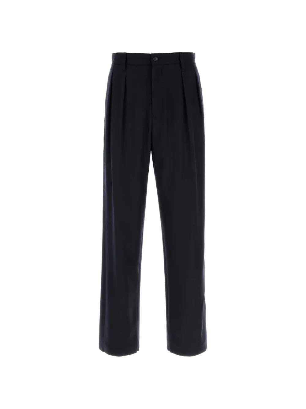 Giorgio Armani x Alanui pleated virgin-wool trousers - Blu