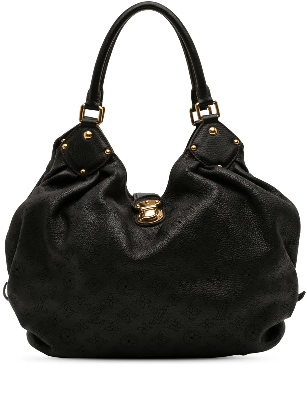 Louis Vuitton Pre-Owned 2000-2026 Monogram Mahina L hobo bag - Nero