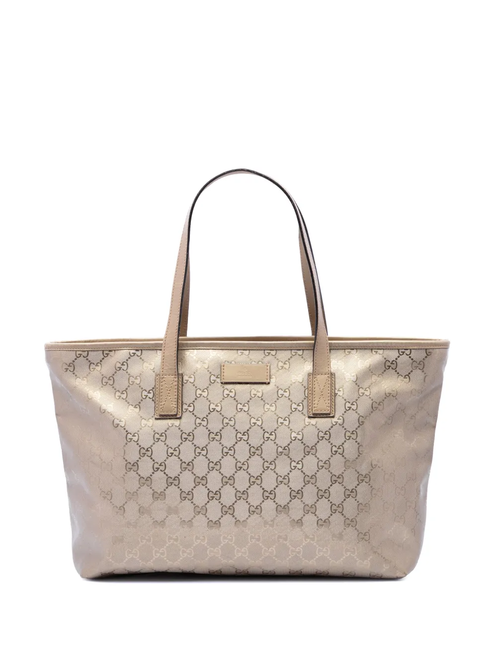 Gucci Pre-Owned 2016-2026 Medium GG Imprime tote bag - Oro