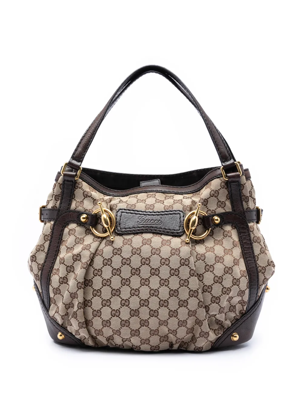 Gucci Pre-Owned 2016-2026 GG Canvas Jockey shoulder bag - Neutrals