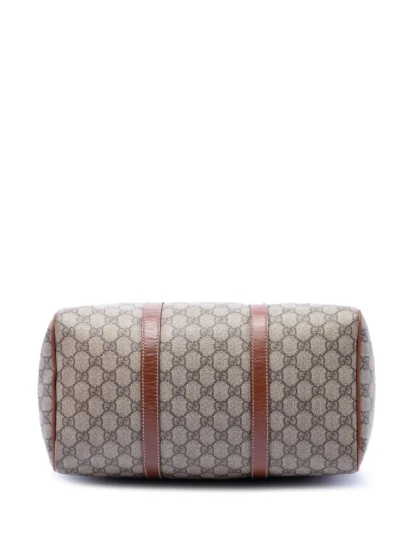 Gucci Pre-Owned GG Supreme Joy 中号波士顿包（2016-2026年典藏款