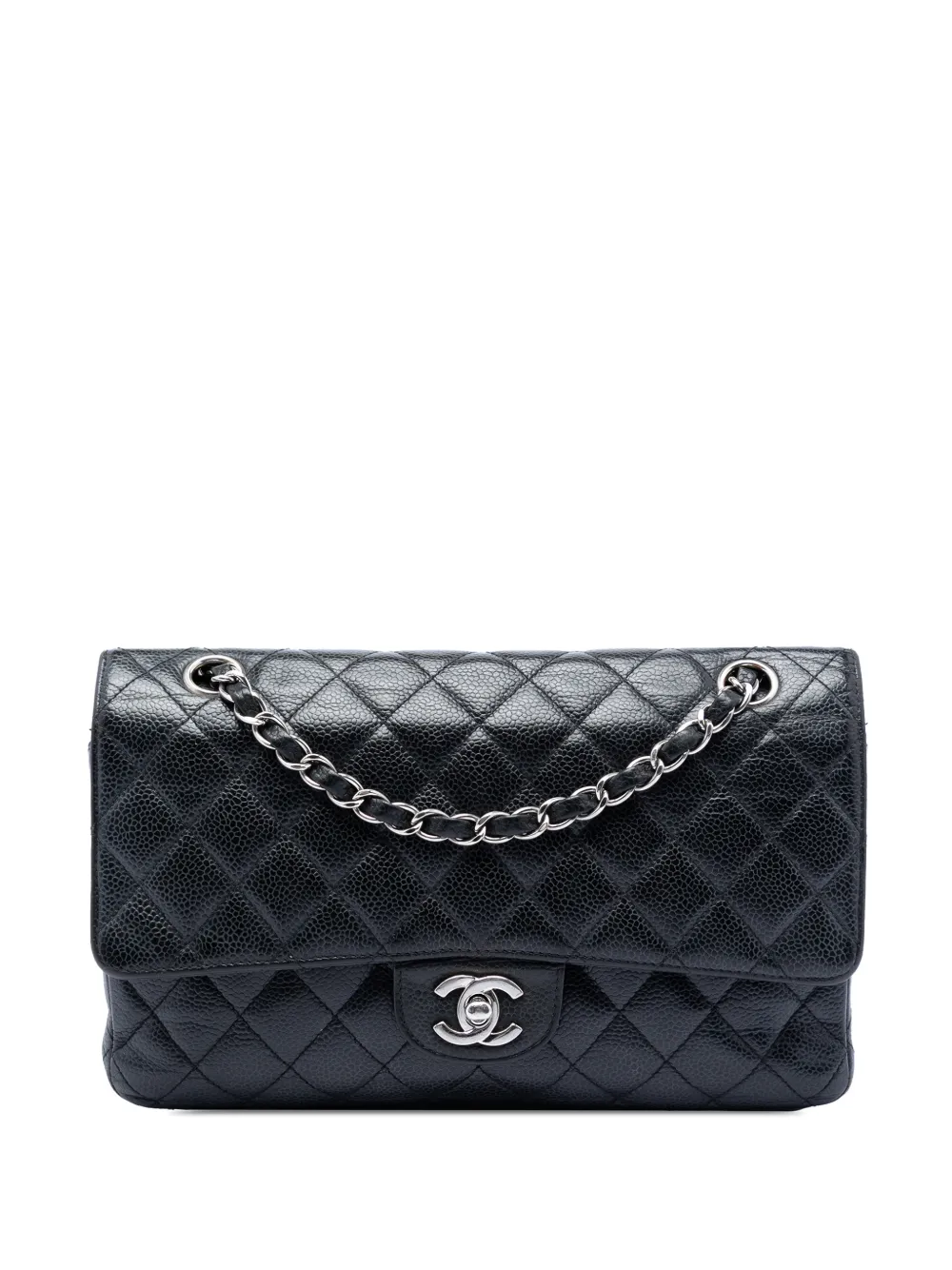 CHANEL Pre-Owned 2006-2008 Medium Classic Caviar Double Flap shoulder bag - Nero