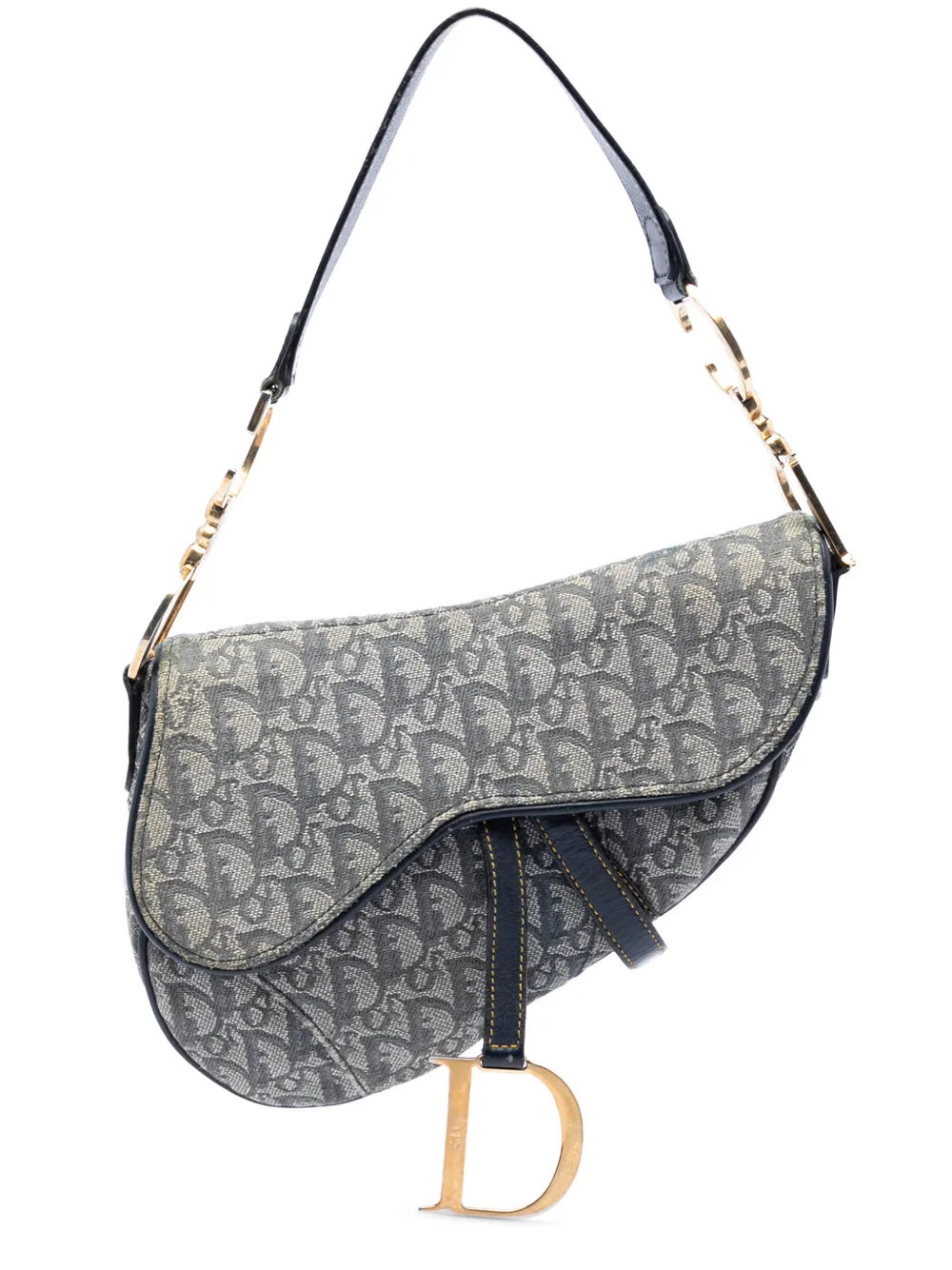 Christian Dior Pre-Owned 2000 Diorissimo Canvas Saddle Bag shoulder bag - Blu