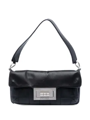 CHANEL Pre-Owned 2003-2004 Calfskin Square Stitched Mademoiselle