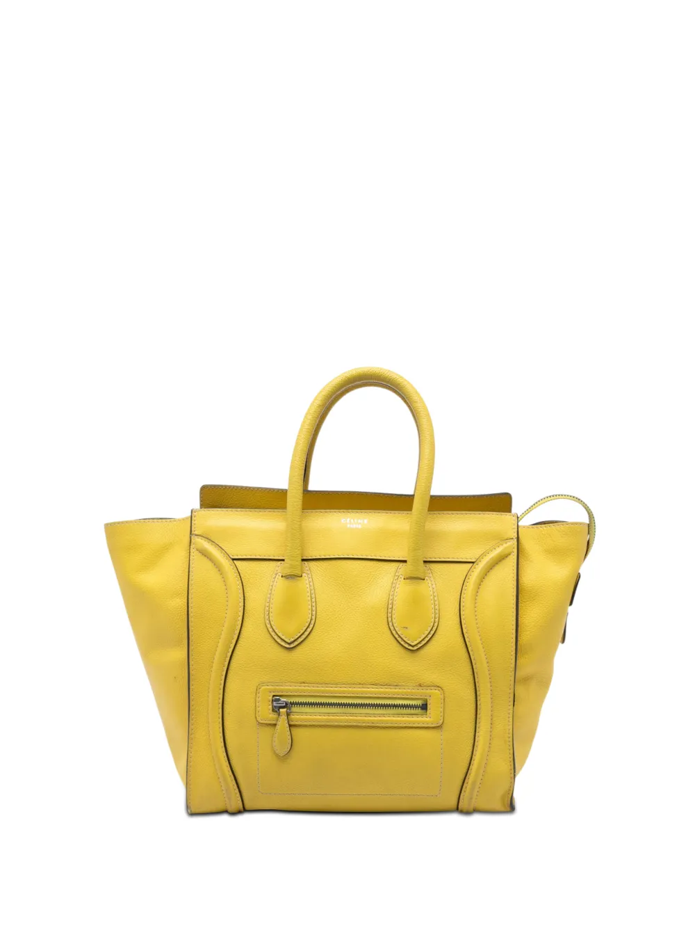 Celine Pre-Owned 2012 Mini Calfskin Luggage tote bag - Giallo