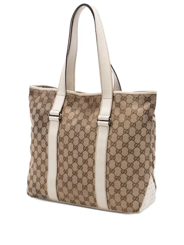 Gucci Pre-Owned 2000-2015 GGキャンバス トートバッグ | ホワイト 