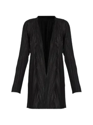 Pleats Please Issey Miyake プリーツ コート | ブラック | FARFETCH JP
