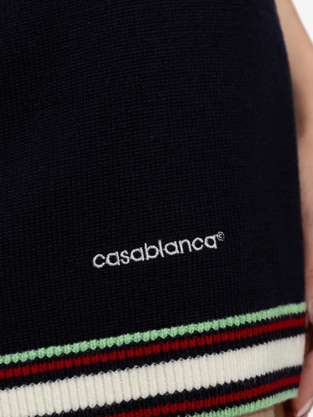 Casablanca Shorts met geborduurd logo Blauw