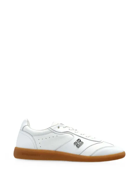DSQUARED2 logo-plaque leather sneakers