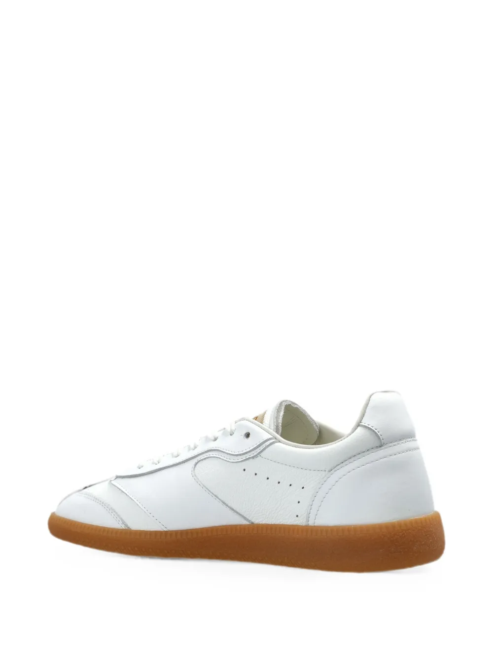 DSQUARED2 logo-plaque leather sneakers Wit