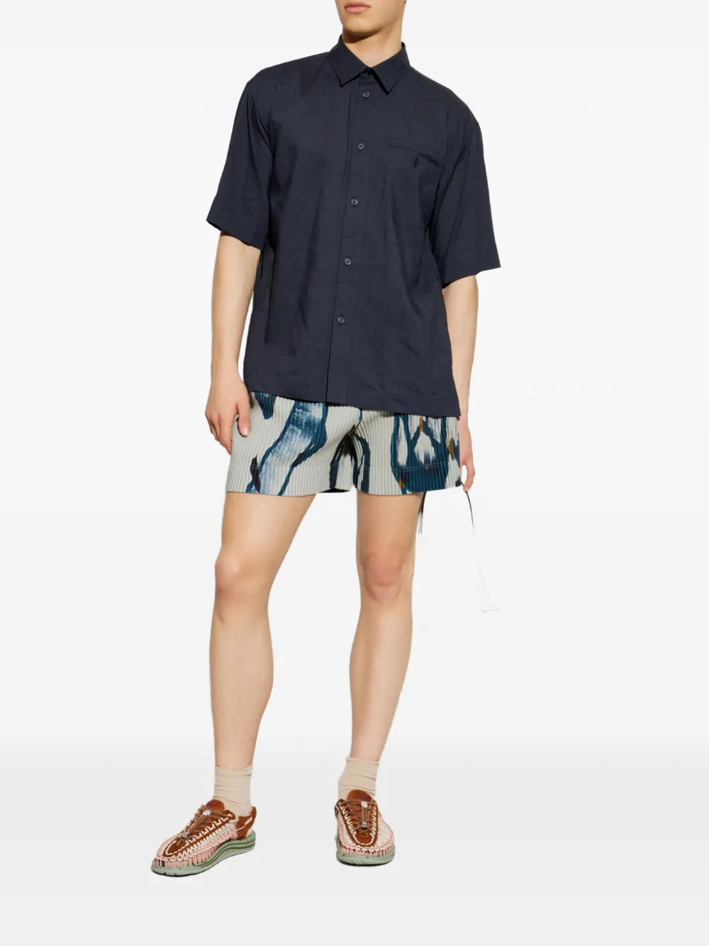 Homme Plissé Issey Miyake Overhemd met borstzak Blauw