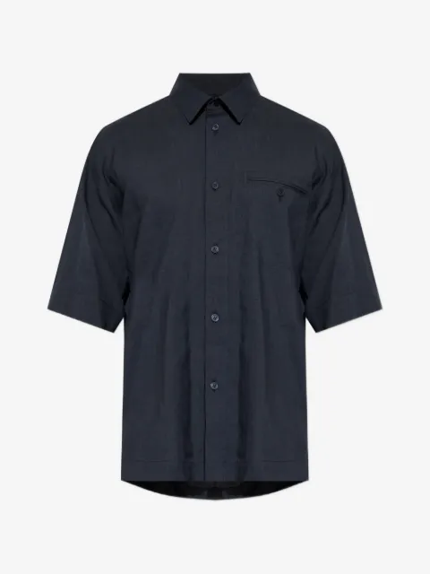 Homme Plissé Issey Miyake camisa manga corta con bolsillo en el pecho