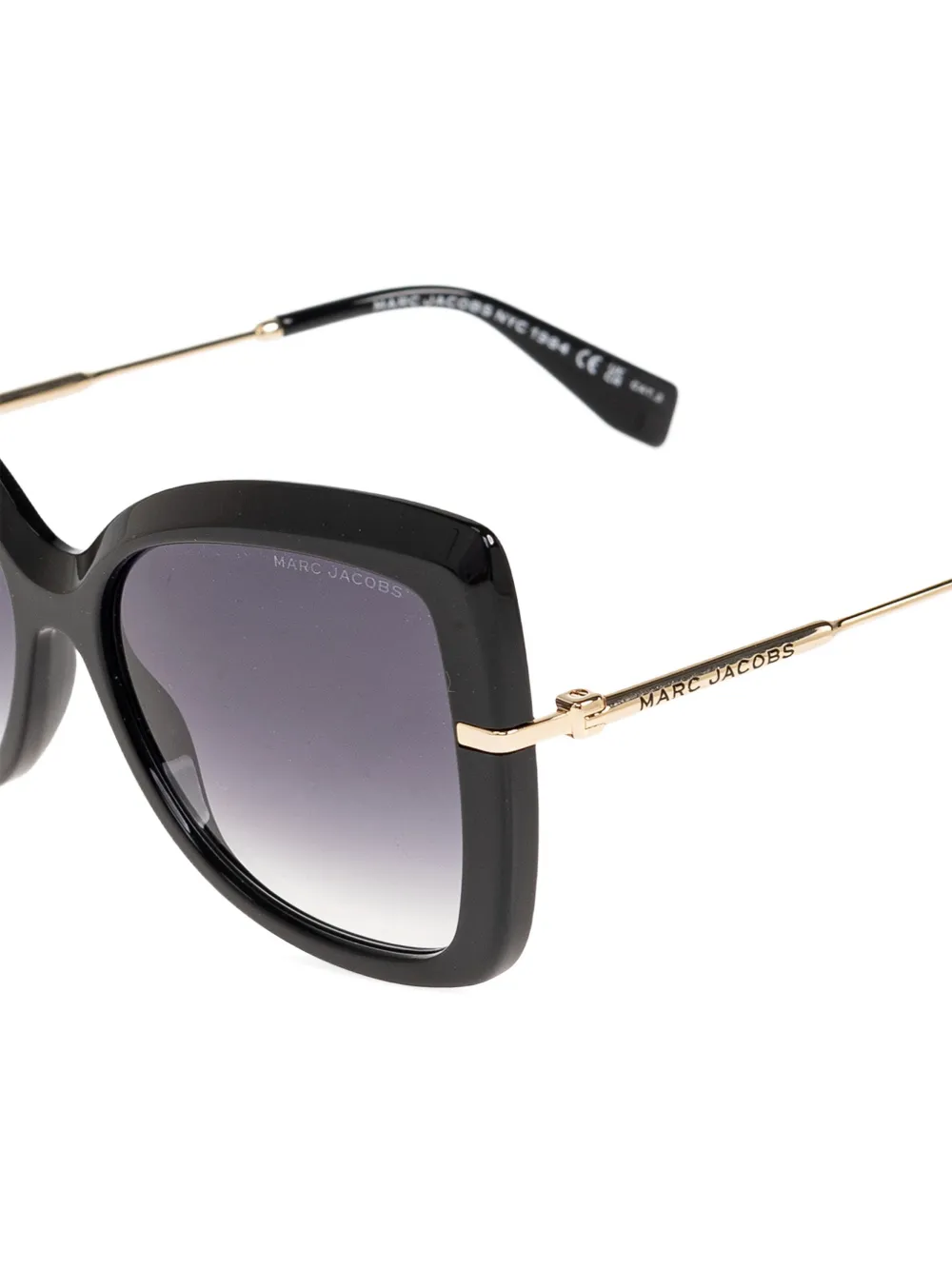Marc Jacobs Eyewear Zonnebril met geometrisch montuur Zwart
