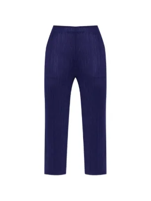 パンツ PLEATS PLEASE ISSEYMIYAKE 24AW Pleats Please Issey Miyake Refraction パンツ | ブルー | FARFETCH JP