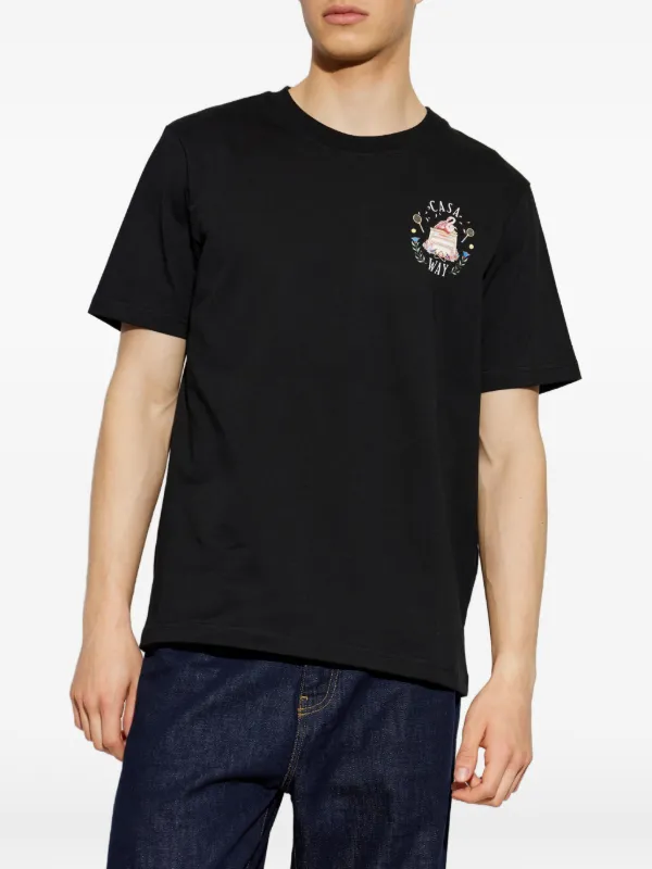 Casablanca Casa Way graphic-print T-shirt | Black | FARFETCH