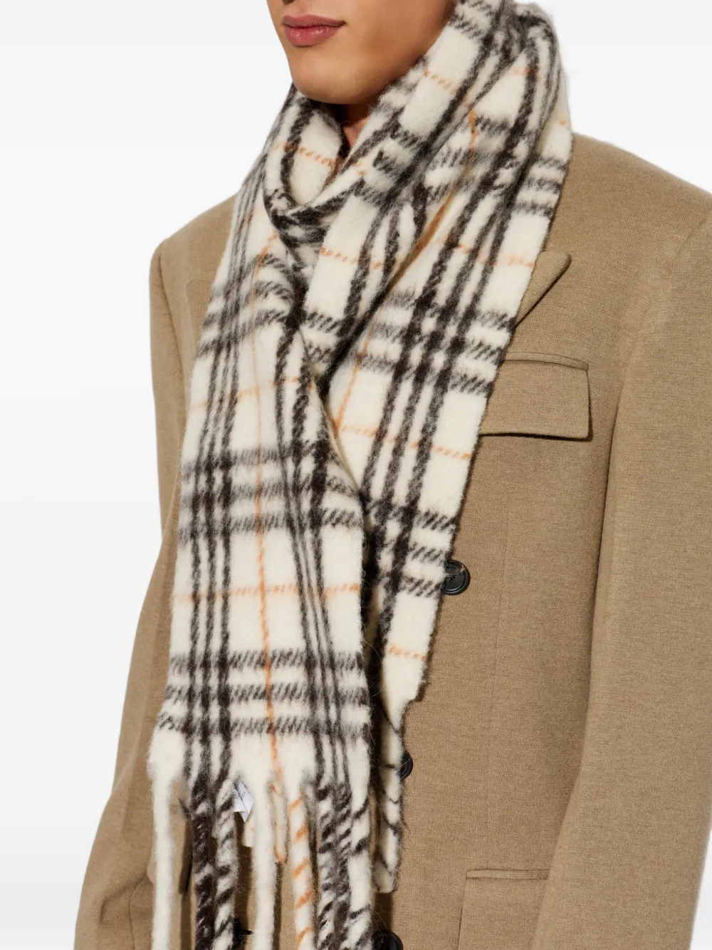 Burberry Geruite sjaal Beige