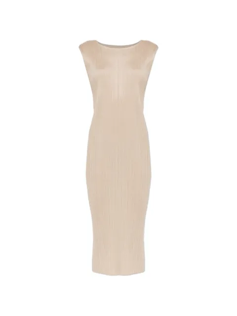 Pleats Please Issey Miyake pleated midi dress