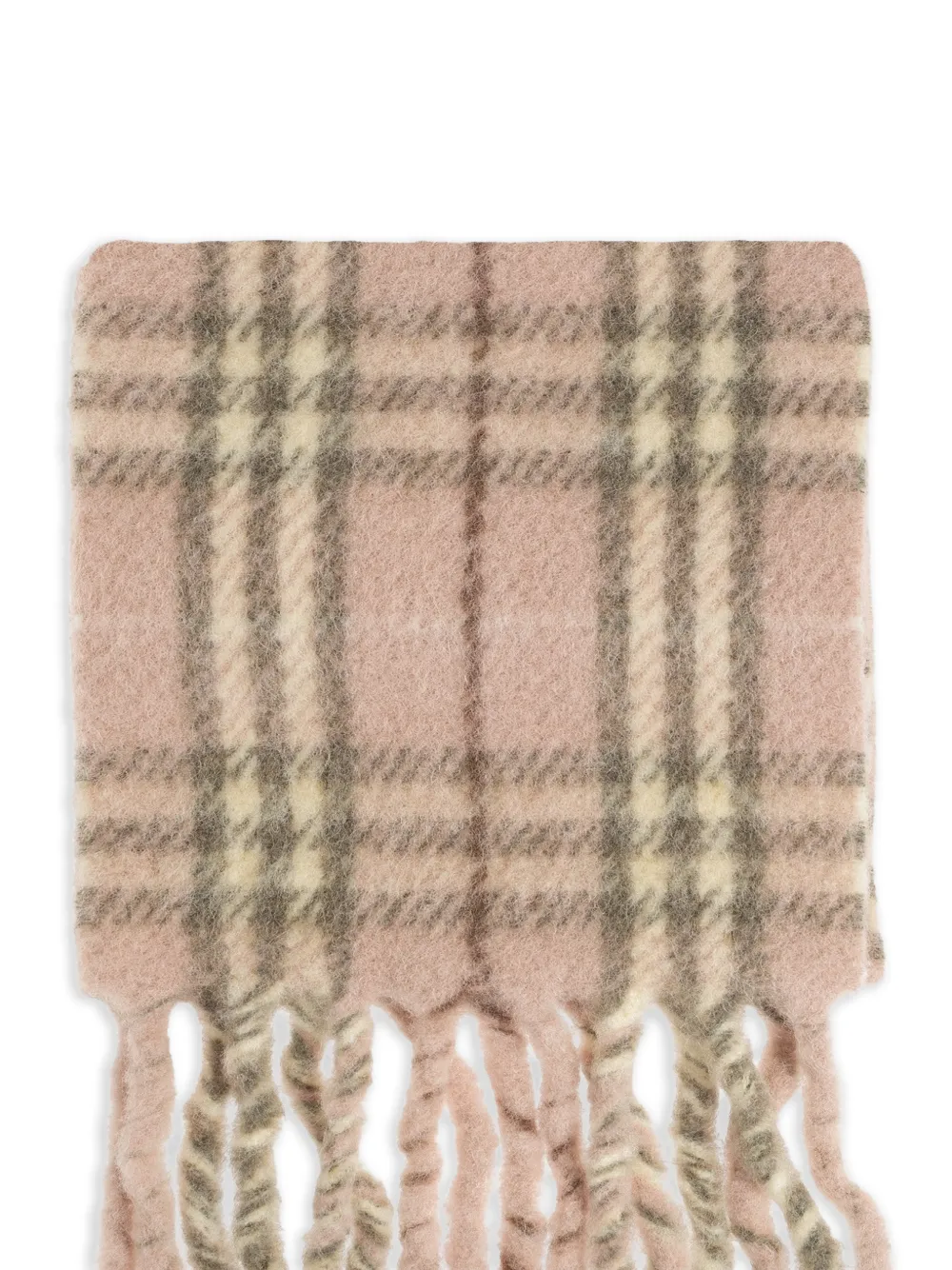 Burberry check-pattern fringed scarf - Rosa