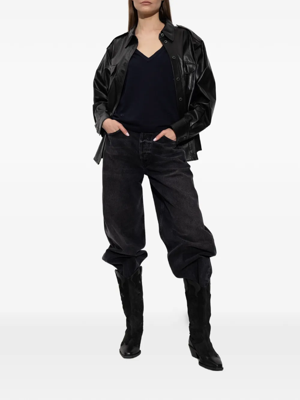 Zadig&Voltaire Marta T-shirt met stras Zwart