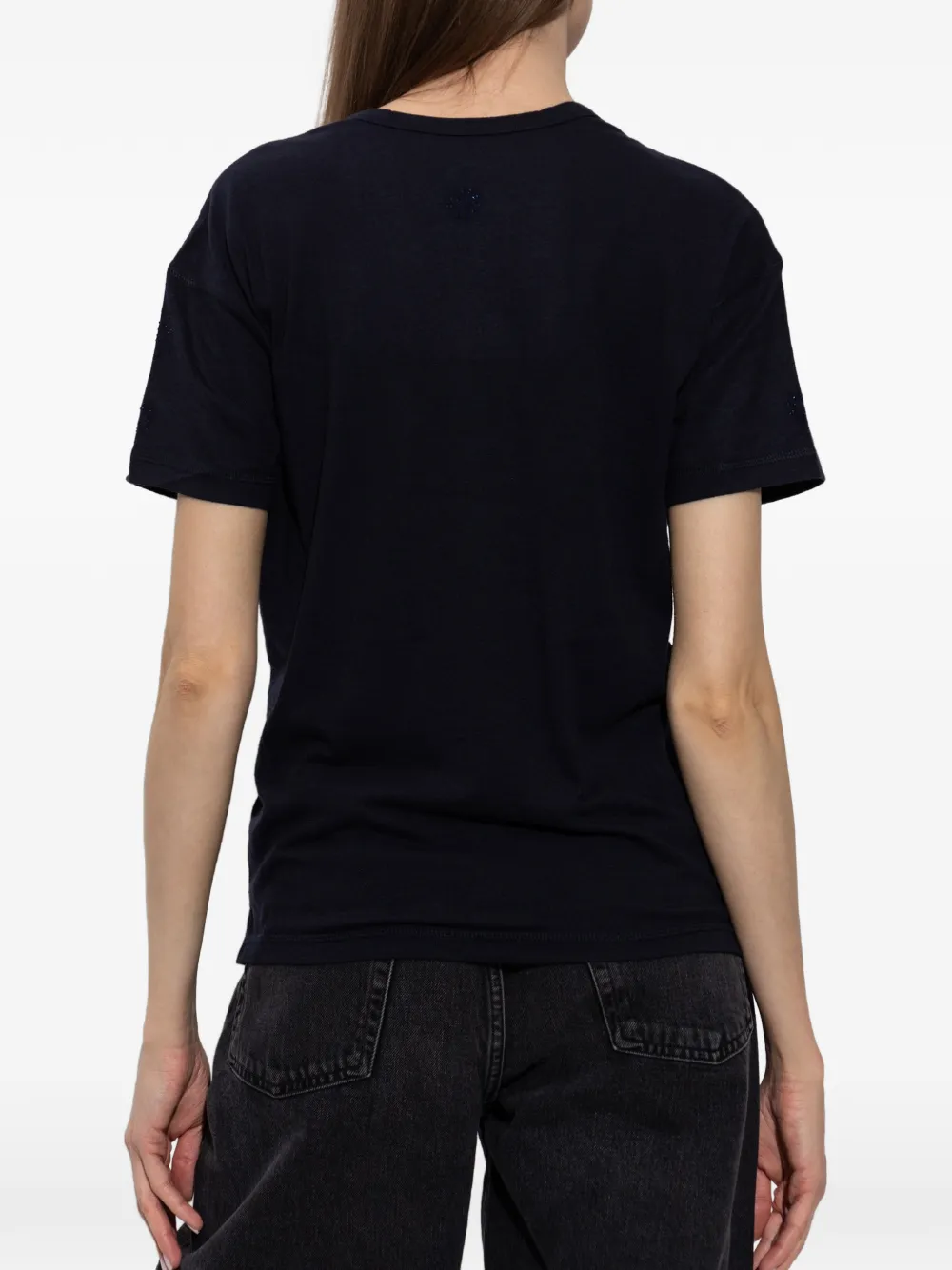Zadig&Voltaire Marta T-shirt met stras Zwart