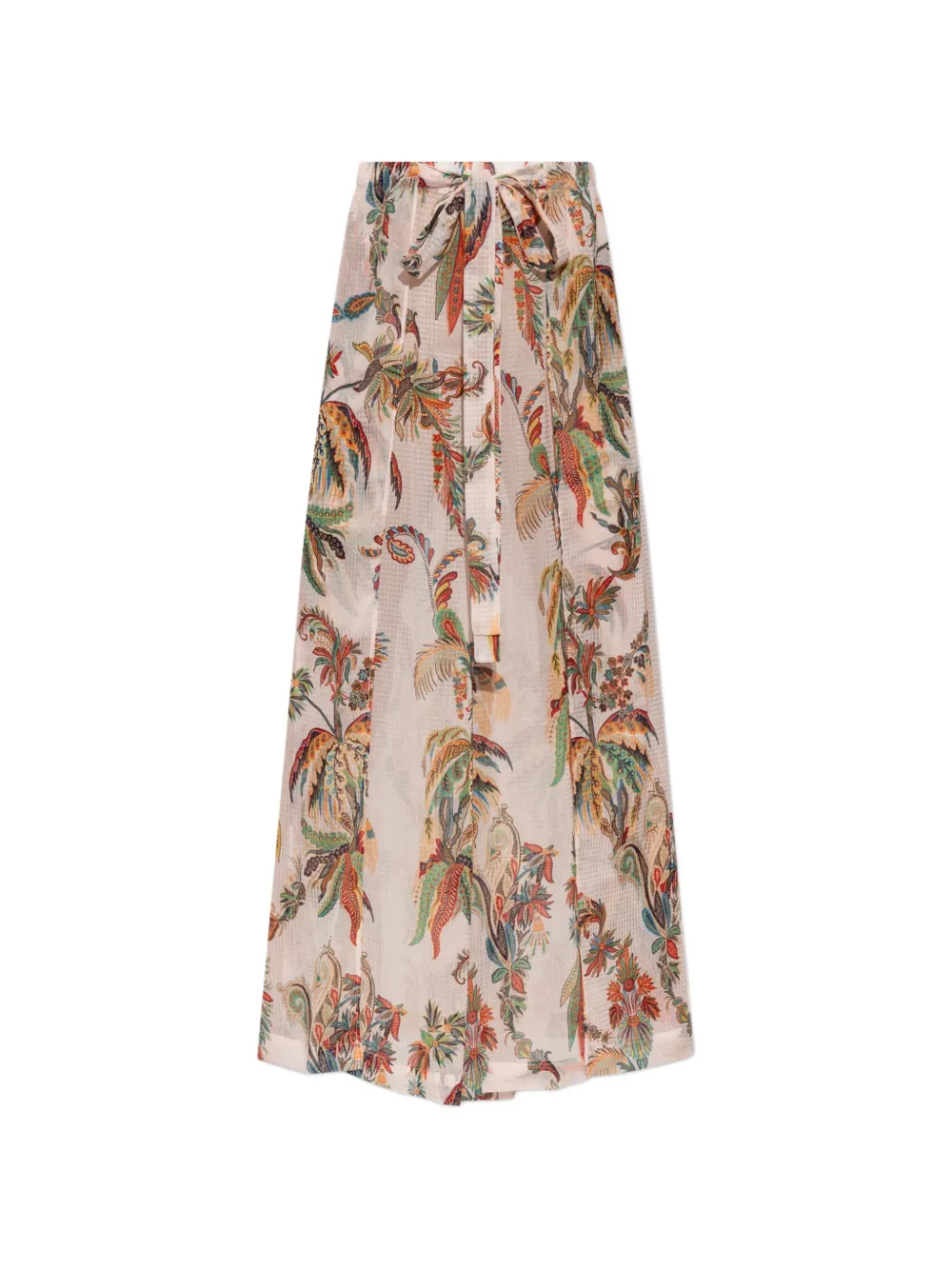 ETRO paisley-print slit-detail palazzo pants - Nude