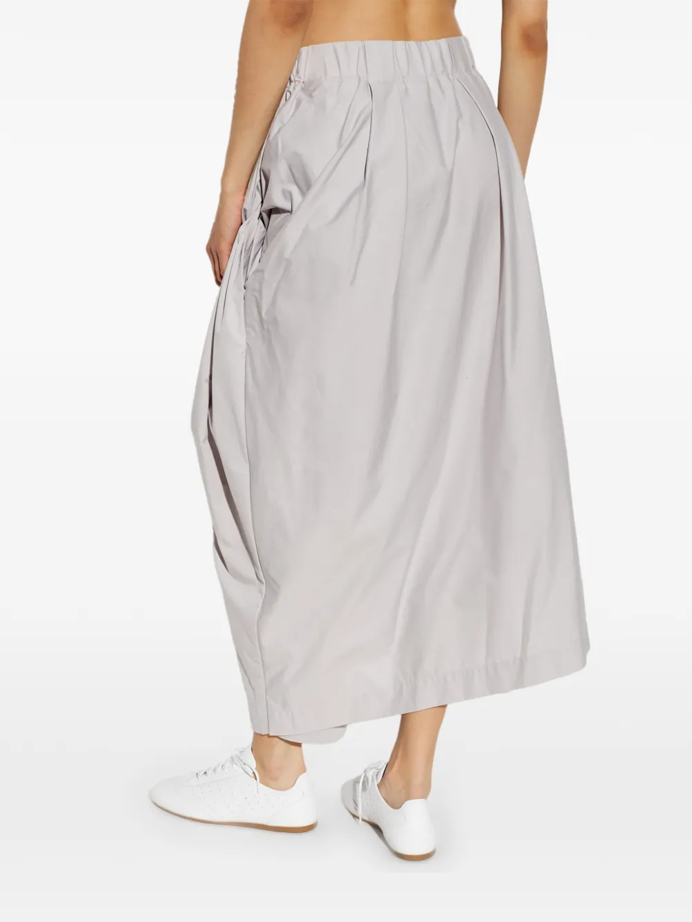 Issey Miyake Gedrapeerde midi-rok Grijs