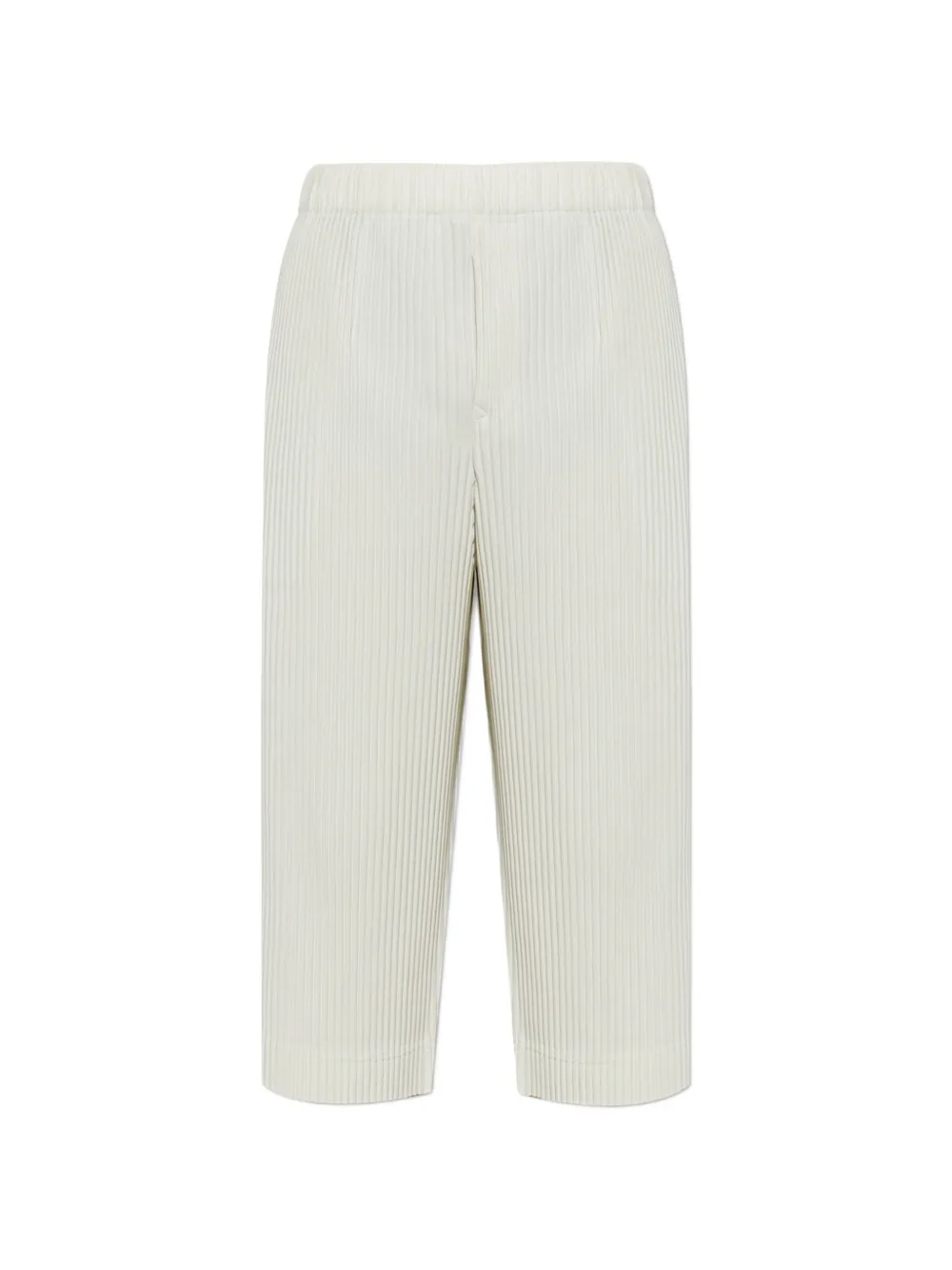 Homme Plissé Issey Miyake pleated cropped trousers - Bianco