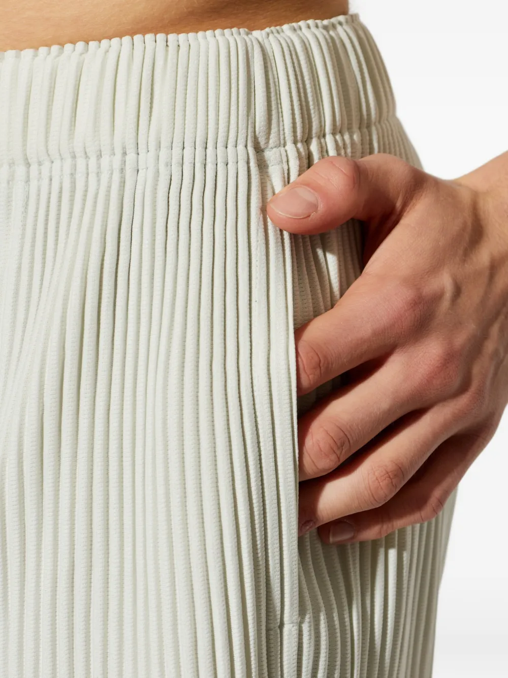 Homme Plissé Issey Miyake Cropped plooibroek Wit