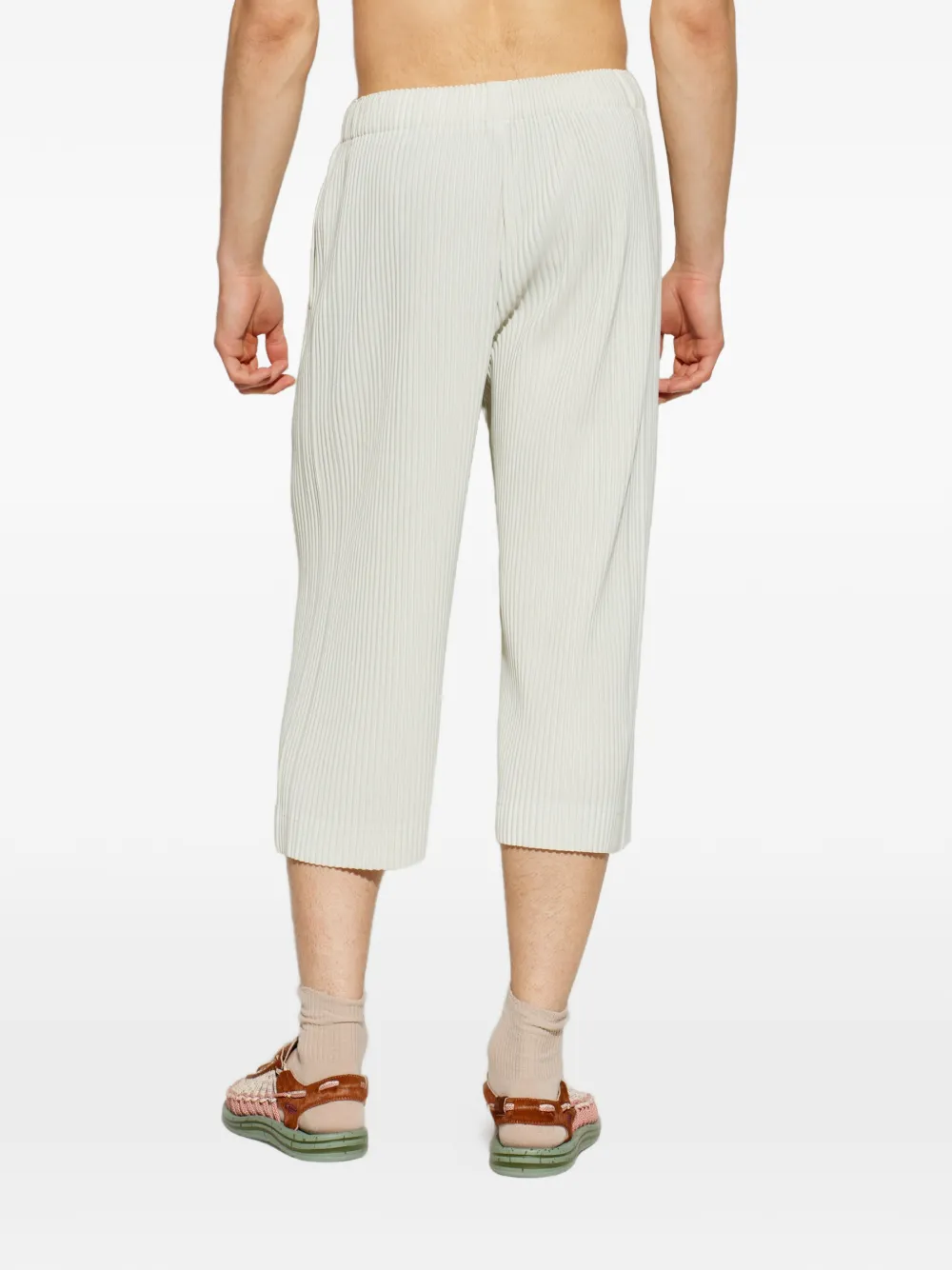 Homme Plissé Issey Miyake Cropped plooibroek Wit