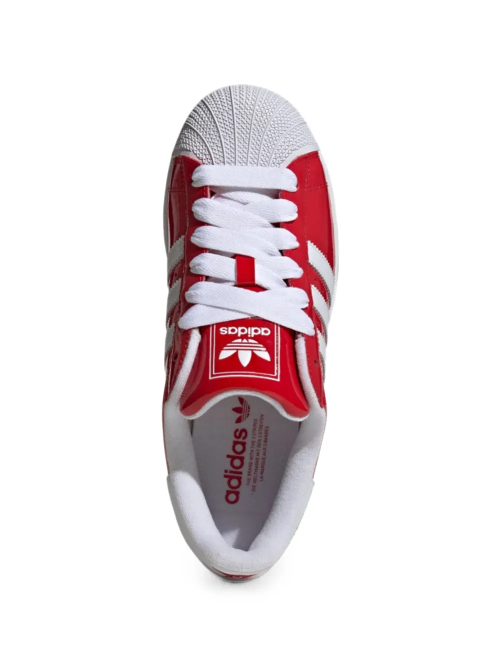 adidas Superstar II leren sneakers Rood