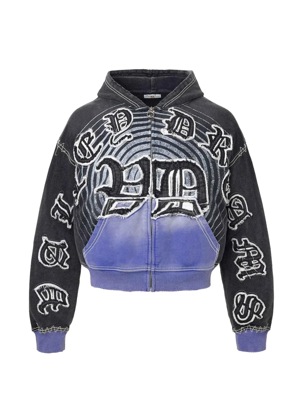 Vale Hypnotiq zip-up hoodie - Grau