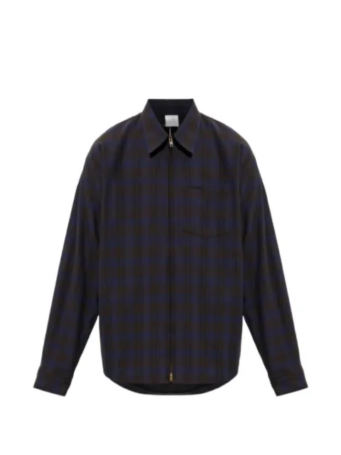 VETEMENTS camisa a cuadros con cierre