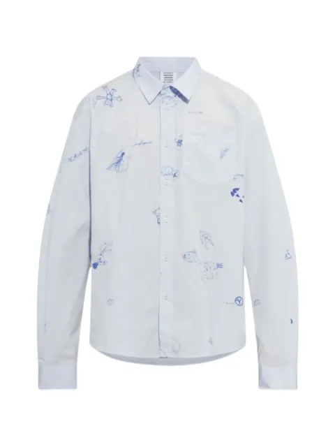 VETEMENTS camisa con bolsillo en el pecho
