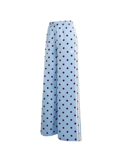 adidas polka-dot satin track pants 