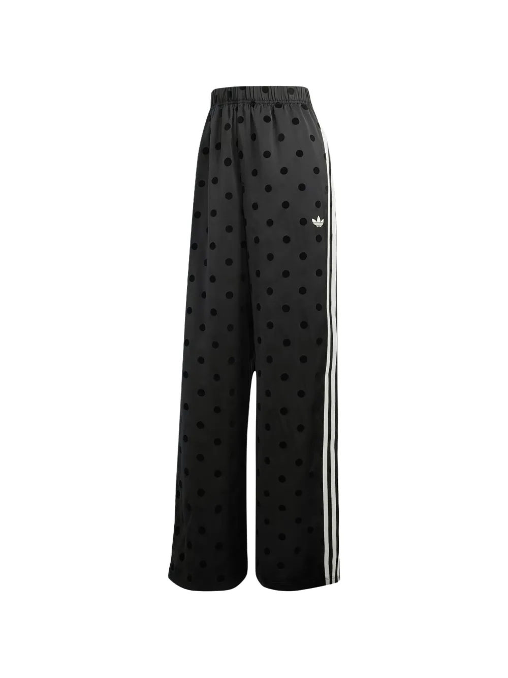 adidas polka-dot satin track pants - Nero