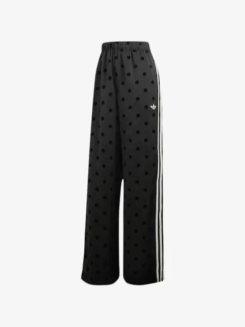 adidas polka-dot satin track pants 