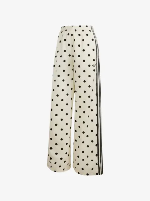 adidas polka-dot satin track pants 
