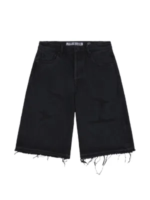 GUAPI ラインストーン ゴシック デニムショーツ | ブラック | FARFETCH JP