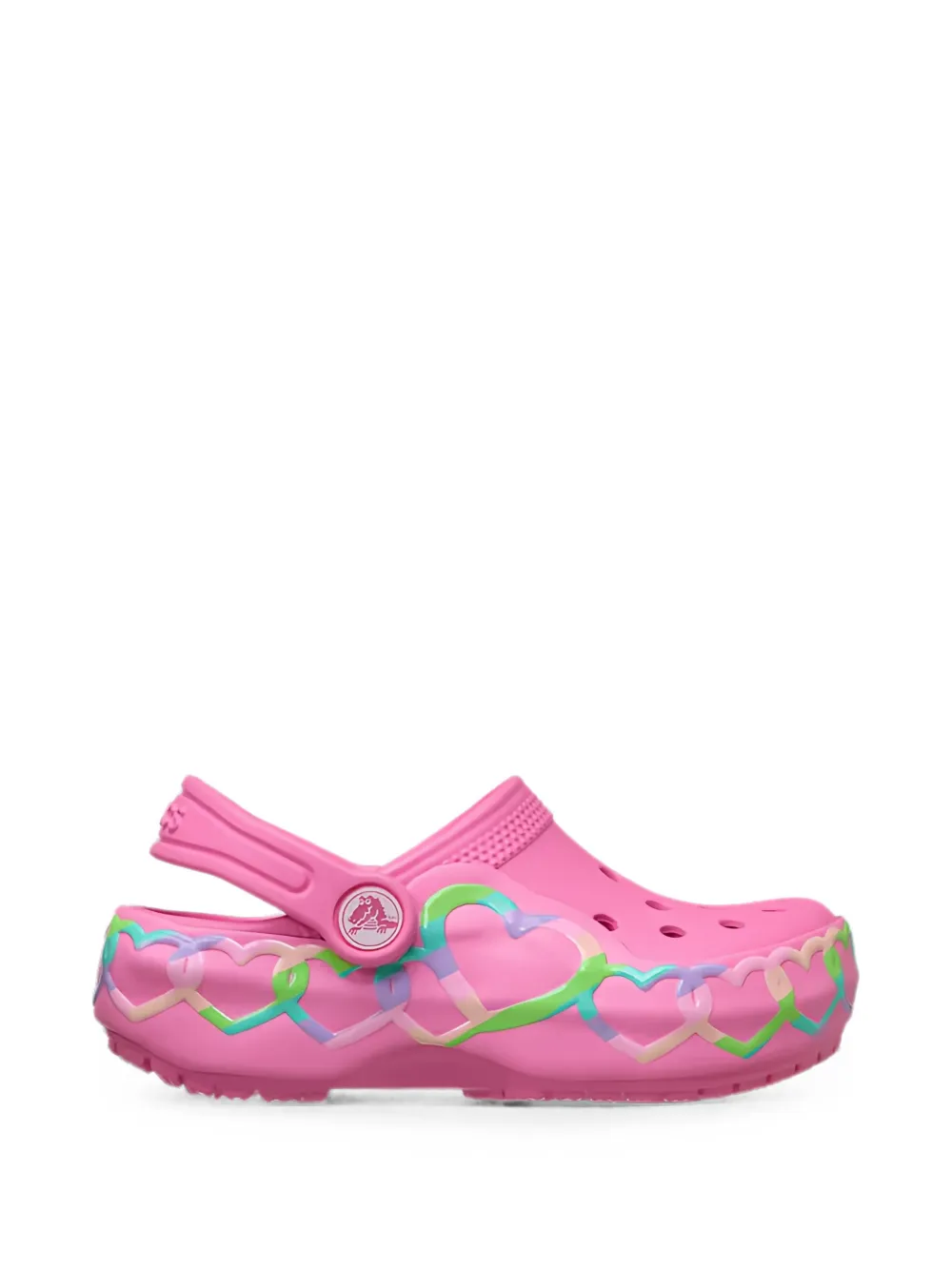 Crocs Kids Classic Heart Lights klompen Roze