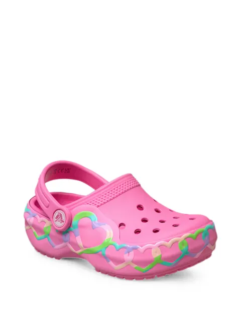 Crocs Kids Classic Heart Lights clogs