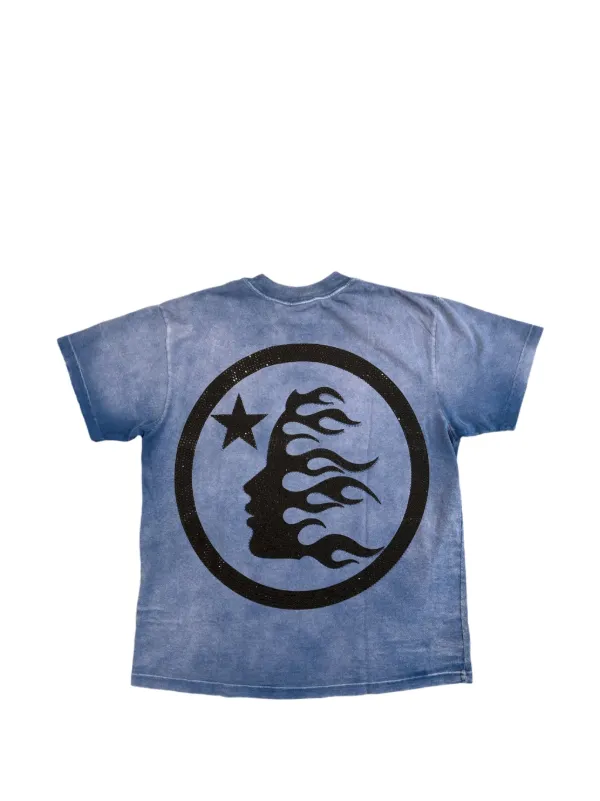 HELLSTAR Sports Core rhinestone-logo T-shirt | Blue | FARFETCH