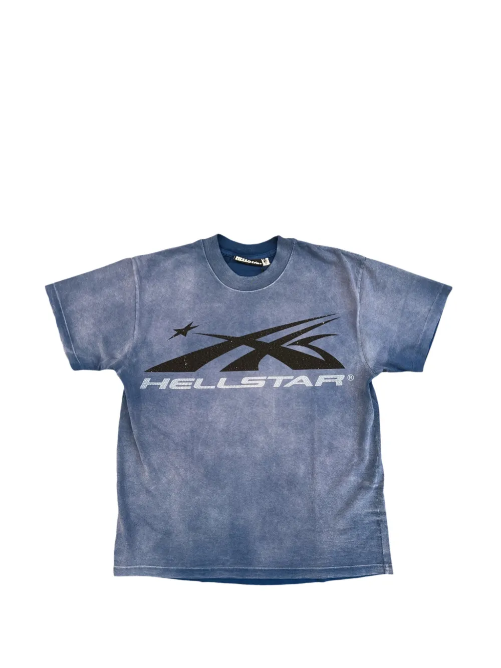 HELLSTAR T-shirt Sports Core con strass - Blu