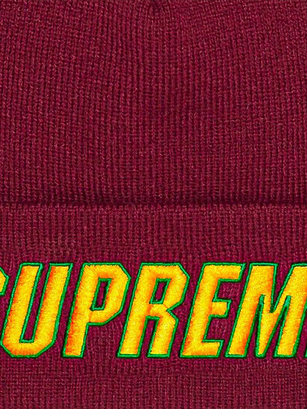 Supreme Muts met geborduurd logo Rood